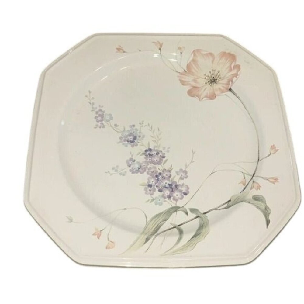Mikasa Continental Amsterdam Floral Square Dinner Plate 10.5"